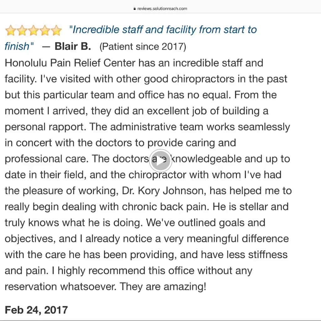Honolulu Chiropractic Pain Relief Center photo 3