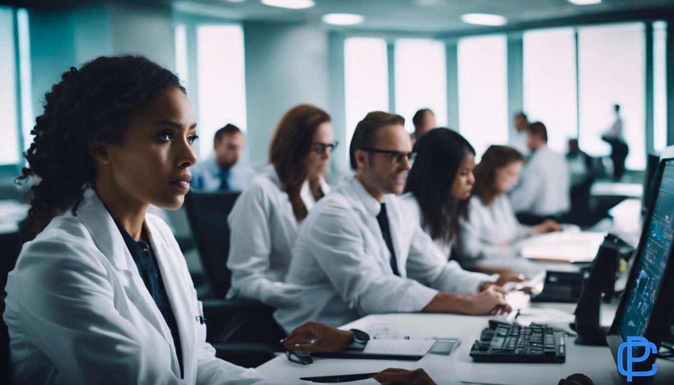 Image showing Clinical Trial Associates working in a modern office setting