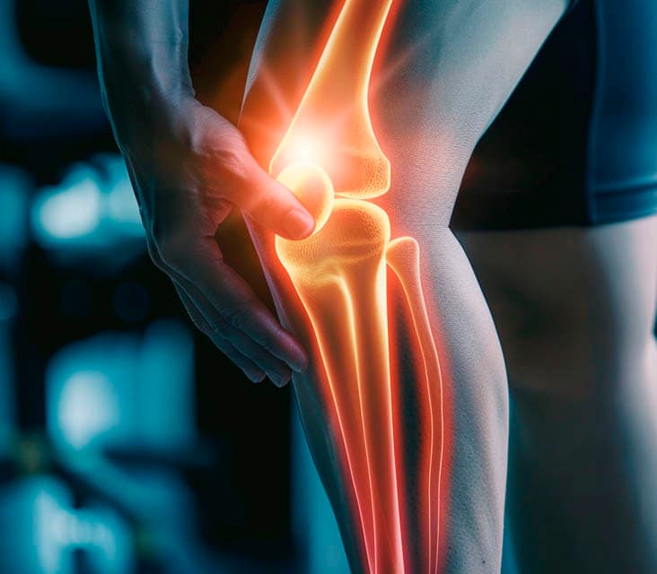 Image depicting a Lingering Knee Ache and subject holding it with hand