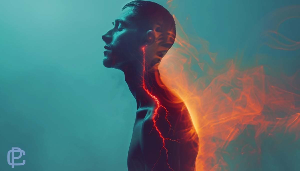 Image of a human silhoutte with connected nerve patterns detpicting a patient afflicted with Postherpetic Neuralgia