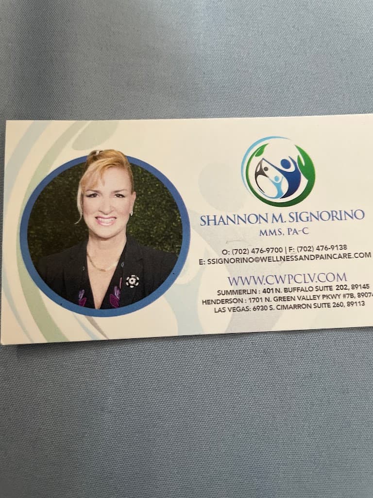 The Center for Wellness and Pain Care of Las Vegas